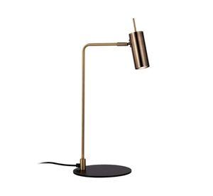 Lámpara velador GU10 1 luz LED TL dorado