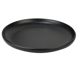 Set plato pan Porto Servo negro 4 piezas