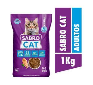 Alimento seco gatos 1 kg Con Pollo