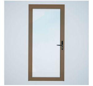 Puerta vidriada 95x200 cm termopanel izquierda titanio Mundo Glass