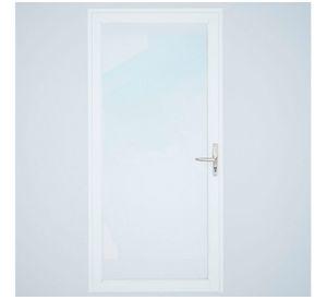 Puerta vidriada 70x200 cm termopanel izquierda blanca Mundo Glass