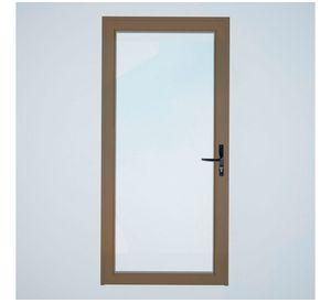 Puerta vidriada 90x200 cm termopanel izquierda titanio Mundo Glass