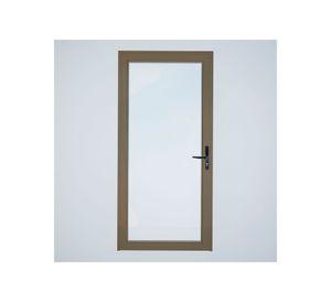 Puerta vidriada 65x200 cm termopanel izquierda titanio Mundo Glass