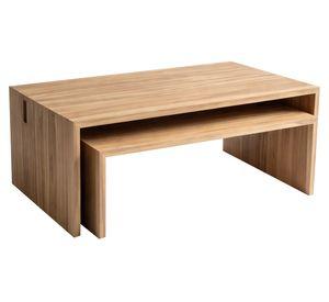 Mesa de centro rectangular Mesas Corchete 45/40 cm madera
