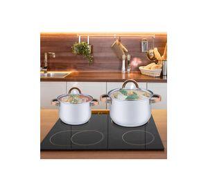 Set Baterías 8 Piezas Acero Inoxidable Berlín Gris