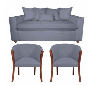 Living 311 amadeo + 2 Sitiales gris