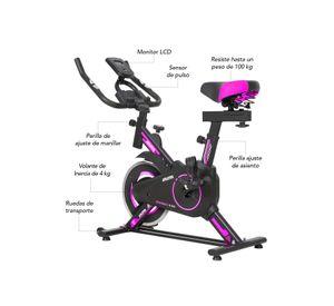 Bicicleta Spinning K100 Pink