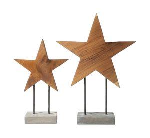 Figura decorativa estrella rústica S