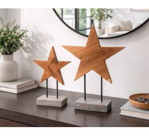 Figura decorativa estrella rústica S