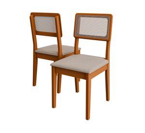 Juegos comedor 6 sillas Comedor Trento 6 sillas café/blanco/gris 78x160x80 cm