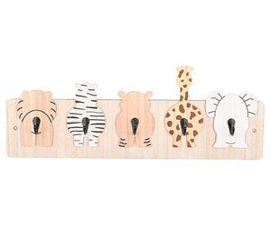 Percha funcional 4 ganchos Animales