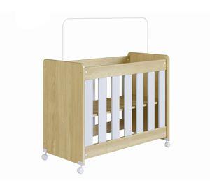 Minicuna evolutiva 4 en 1 madera blanco 74x45x90.6 cm