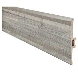 Moldura T Pvc Hoga 2Mt x 45mm Gris Absoluto