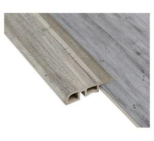 Cubrejunta Reductor Pvc Hoga 2Mt x 45mm Gris Absoluto