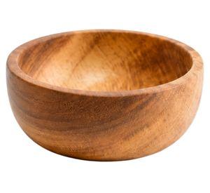 Bowl ensalada café madera S