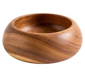 Bowl ensalada café madera L