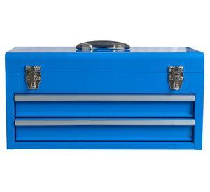 Caja organizadora herramientas 2 cajones azul