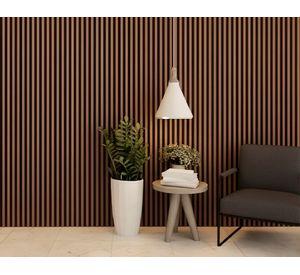 Panel revestimiento PVC café/negro 24 mm 0.41 m2