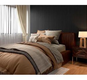 Panel revestimiento PVC negro 10 mm 0.39 m2
