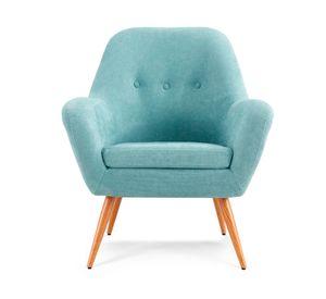 Poltrona 1 cuerpo Bartolo reclinado 100° poliéster denim