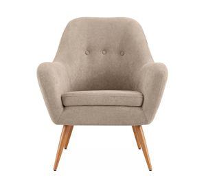 Poltrona 1 cuerpo Bartolo reclinado 100° poliéster taupe