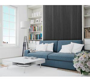 Panel revestimiento PVC muro/cielo gris 24 mm 0.46 m2