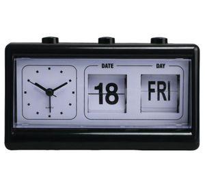 Reloj/calendario New York negro