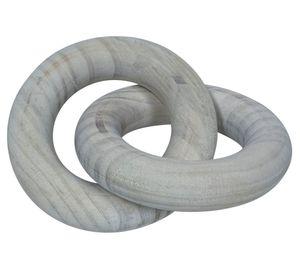 Figura decorativa madera blanca New York