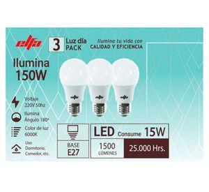 Ampolleta LED A60 15W E27 fría