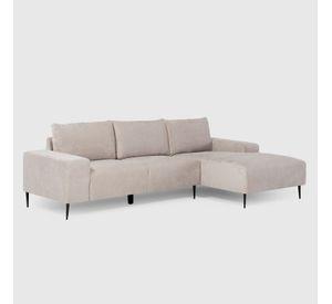 Sofá Seccional Derecho Moderno Beige Castelo KM2315RIV