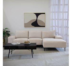 Sofá Seccional Derecho Moderno Beige Castelo KM2315RIV