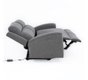 Sofá 2 Cuerpos Reclinable Eléctrico Gris Montana KM807SPWGR