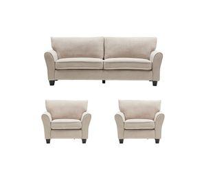 Living 3 Cuerpos New Charlotte Beige + 2 Bergers KM2500