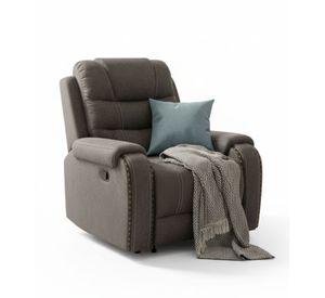 Living Reclinable Sofá 2 Cuerpos + 2 Bergers Gris Verona 6035LR