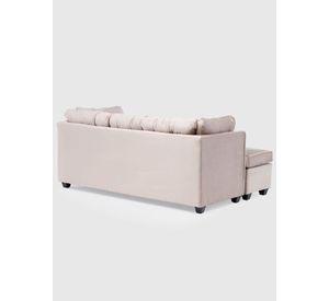 Seccional Bonsai Felpa Beige