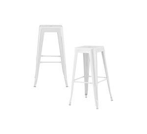 Piso de Bar Metal Tolix Blanco