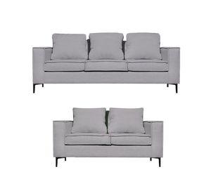 Living 32 urbano gris con resortes pocket
