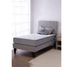 Cama Feel + Respado Rest 1 Plaza - Gris