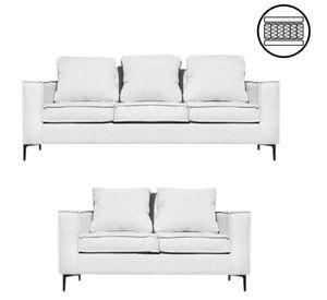Living 32 urbano blanco con resortes pocket