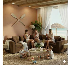 Seccional 6 Cuerpos Baco Café Resorte Pocket
