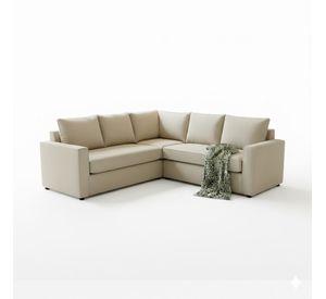 Seccional Matilda beige full comfort plus