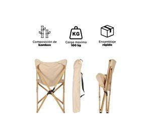Silla Pleagable Camping Ranco Beige