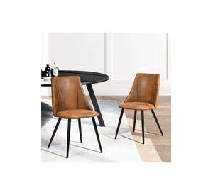 Pack 2 Sillas Comedor Moravia Café