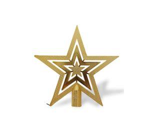Estrella Navidad Dorada Dorado