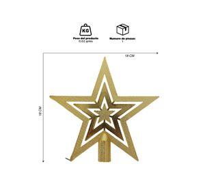 Estrella Navidad Dorada Dorado