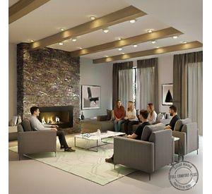 Living 311 Emiratos Marengo Seccional + 3 poltronas resortes