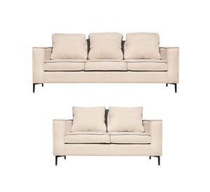 Living 32 urbano beige con resortes pocket