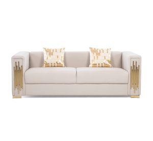 Sofá Elegante 3 Cuerpo Moderno Beige Spencer