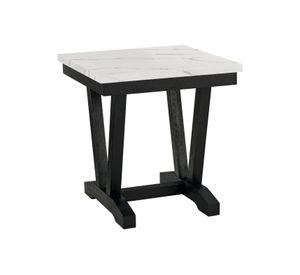 Mesa Lateral Moderna Mármol Rodeus Blanca T4931E