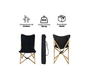 Silla Pleagable Camping Ranco Negro